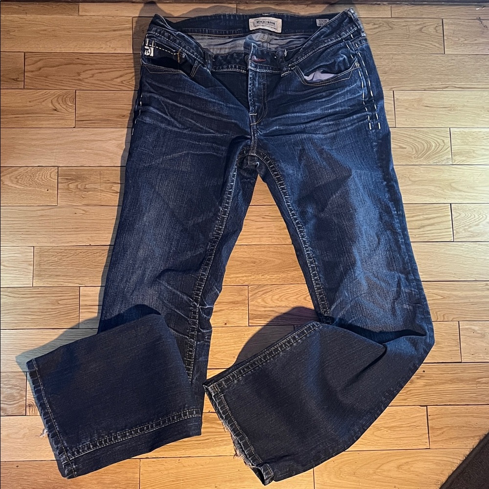 Stylish Women's Dark Blue Boot Cut Jeans
